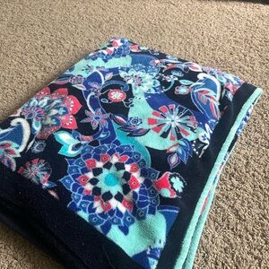 Vera Bradley Lotus flower print blanket